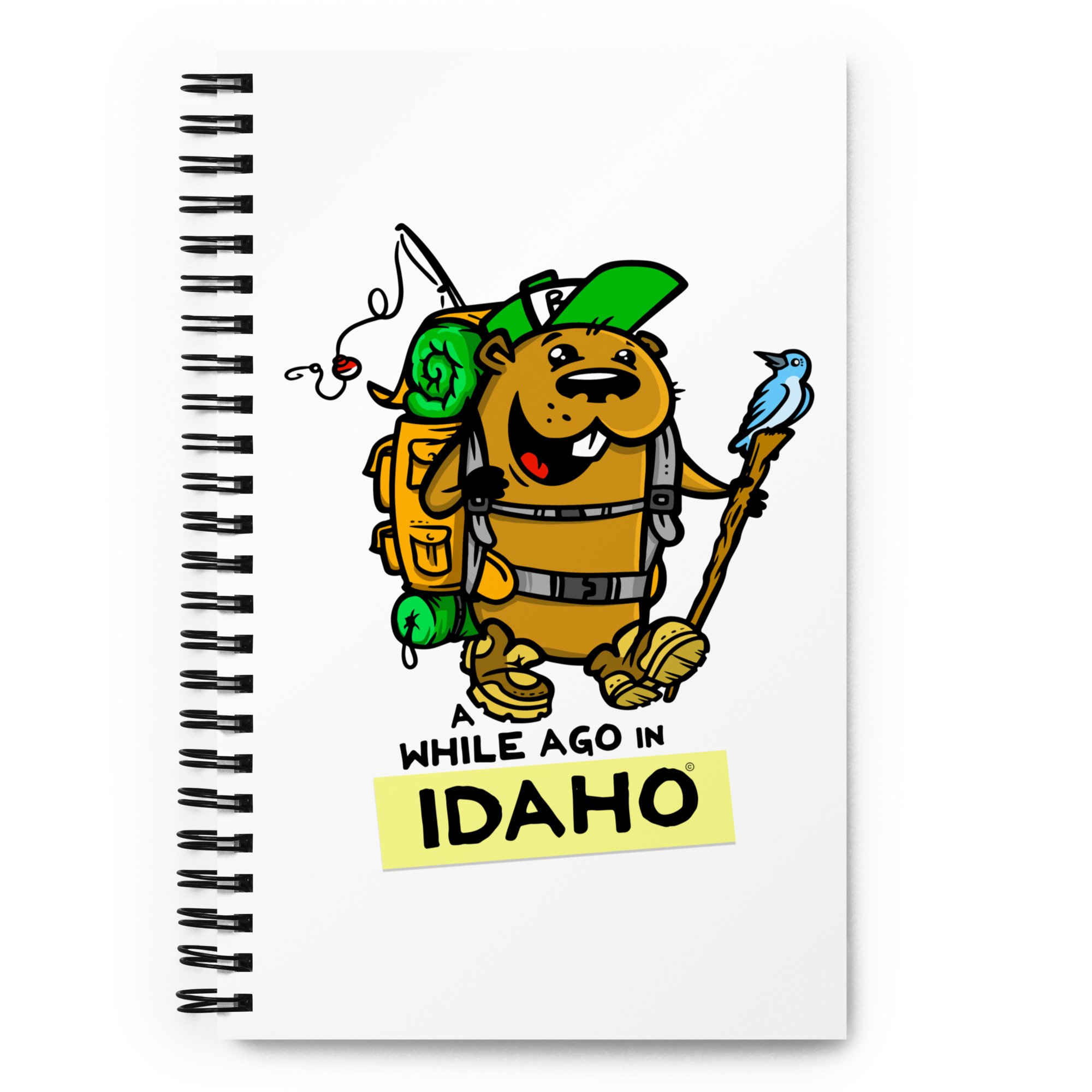 A While Ago in Idaho Spiral Notebook