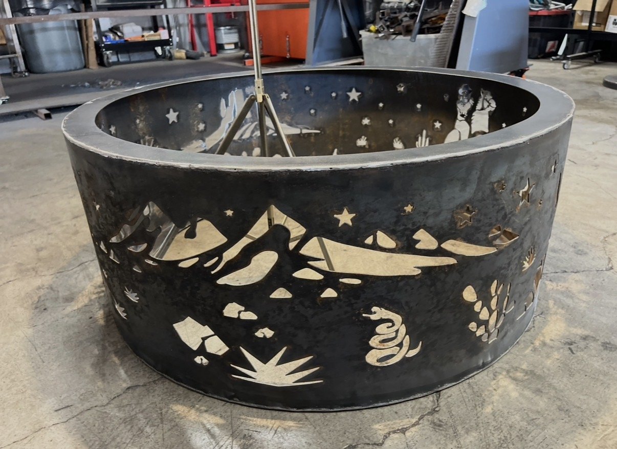 Western Charm Steel Fire Ring