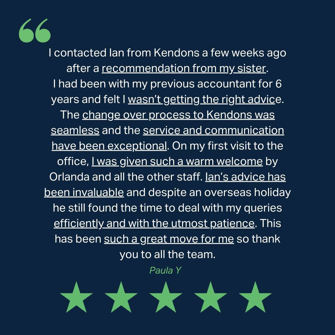 It's always nice to return after the weekend to some great feedback! This review perfectly encapsulates our mission at Kendons. Thank you, Paula!