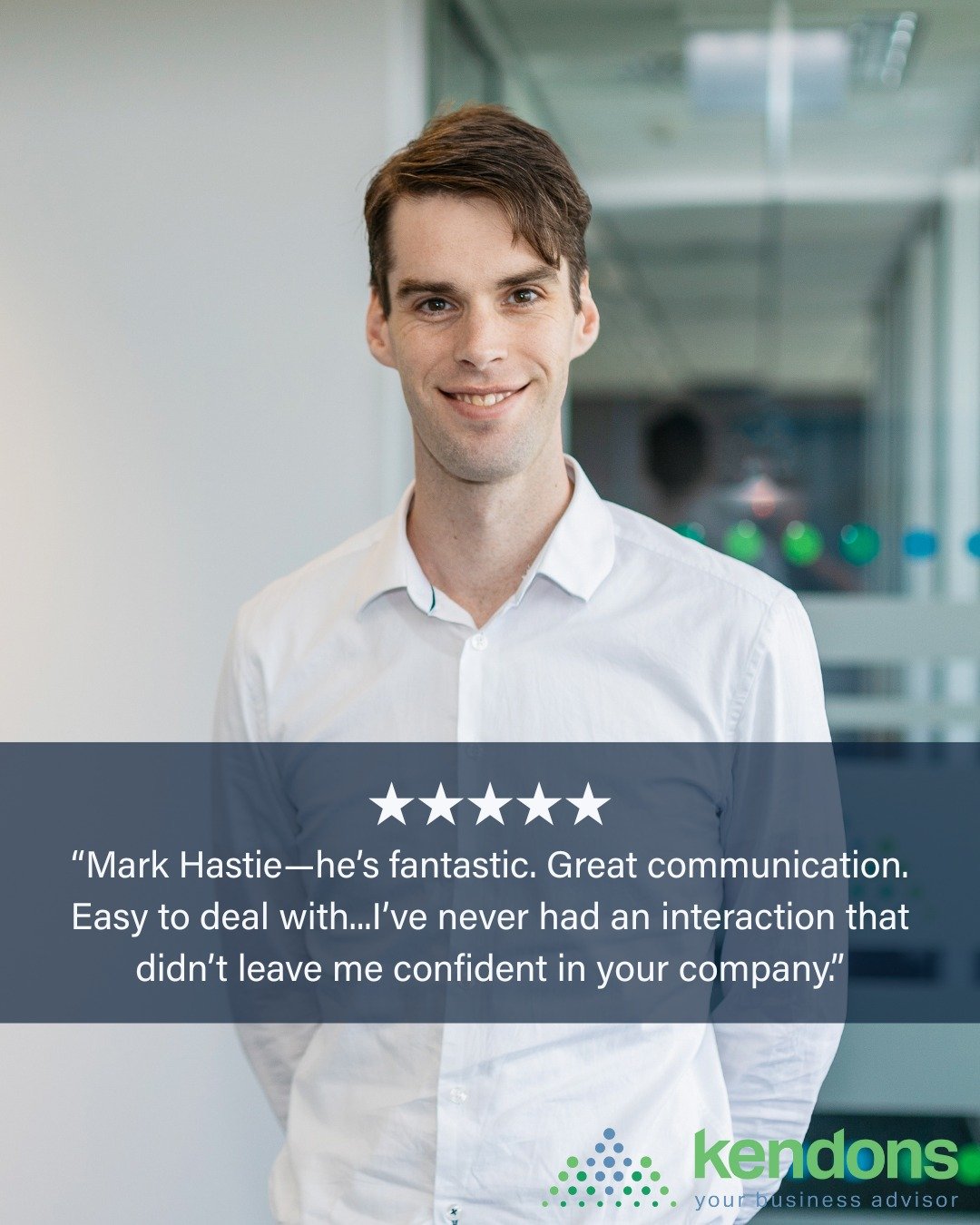&quot;Mark Hastie, he's fantastic. Easy to deal with. Great communication. Calls me to talk about stuff. Very happy! All the support staff, admin, etc, are stellar...
To be honest, everyone in your team is amazing. I've never had an interaction with 