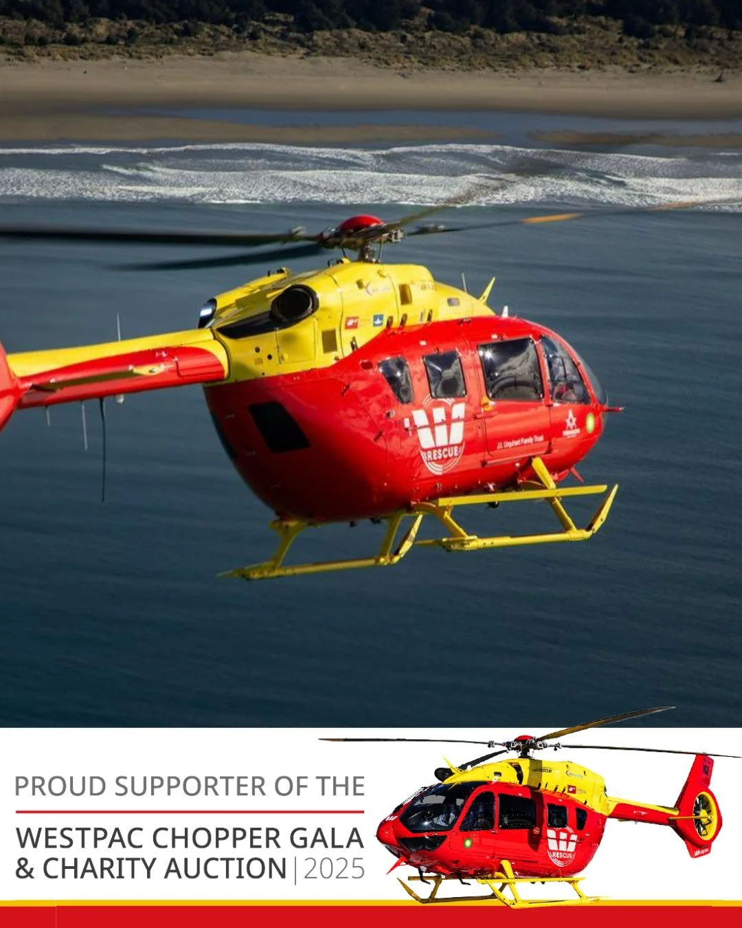 We&rsquo;re proud to support the life-saving work of the @cantwestpacrescuehelicopter as a sponsor of the upcoming Westpac Chopper Gala and Charity Auction.

The Silent Charity Auction is now live!

You don&rsquo;t need to attend the Gala to get invo
