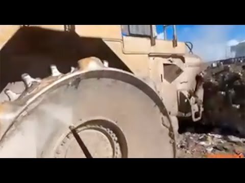 ORANGE-SOL Mineral Rust Remover Cleans Landfill Equipment