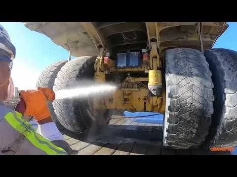 ORANGE SOL Cat 793 Hauler Cleaning 480p