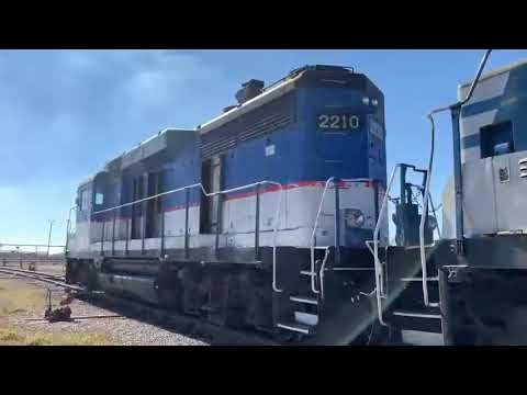 Degreasing a locomotive using ORANGE-SOL®.