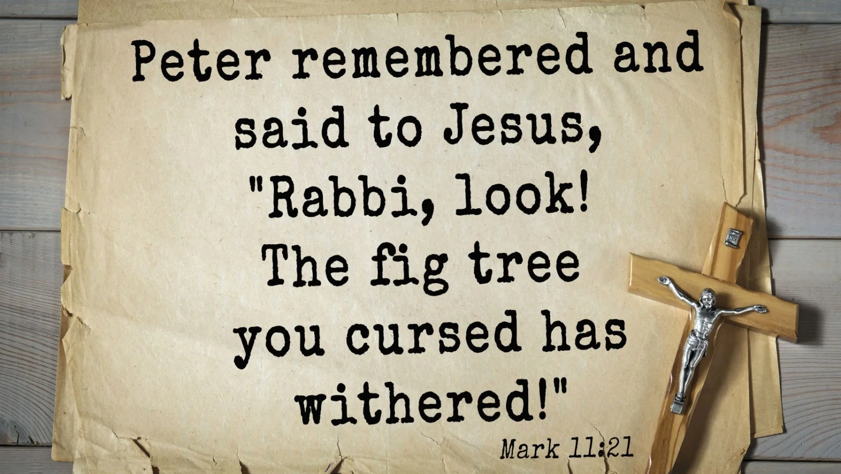Jesus and the Fig Tree - A Deeper Dive