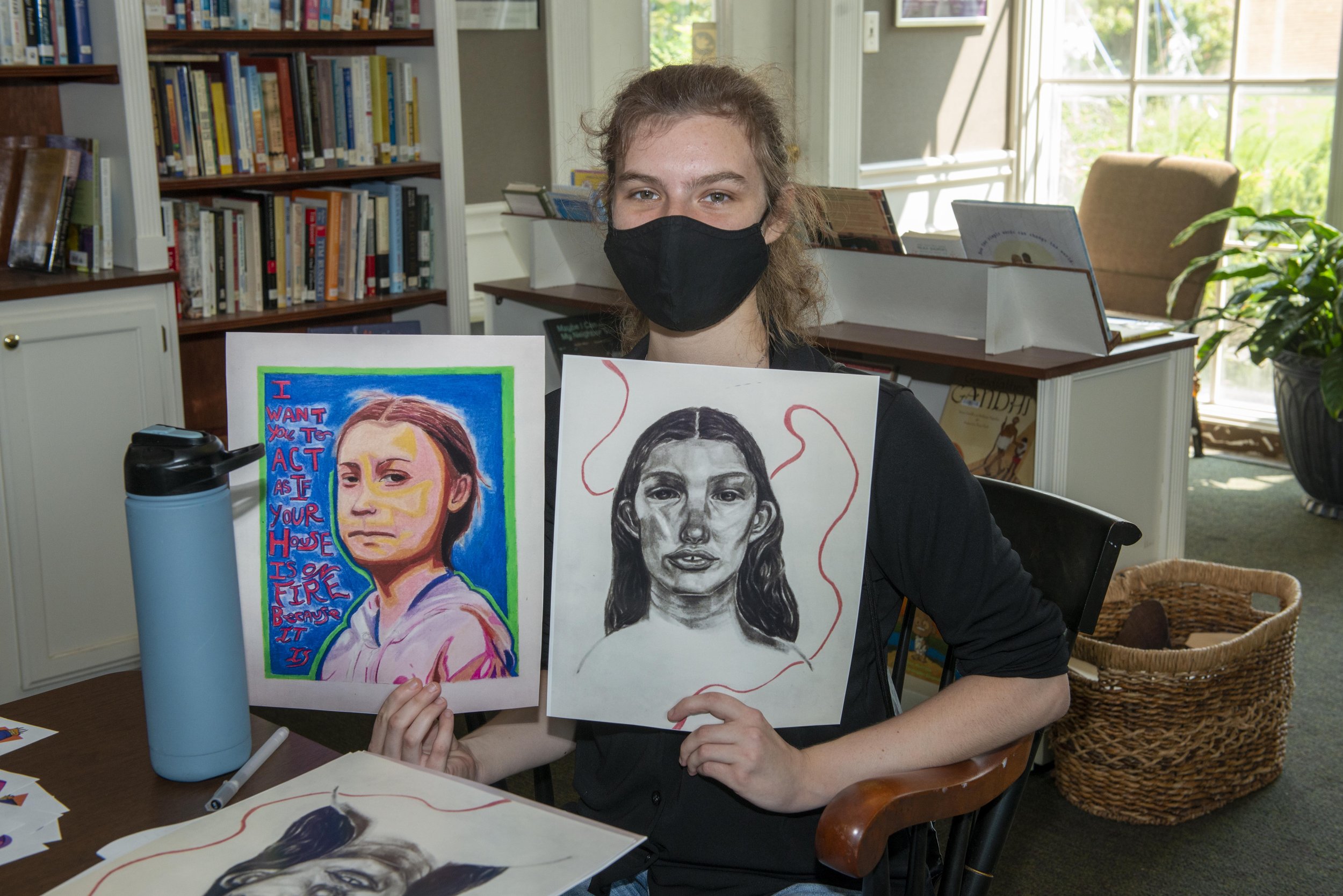 Self portrait with ArtWorks