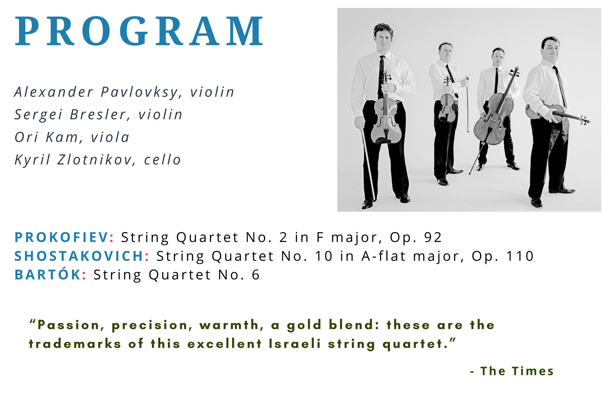 Chamber Music Society Concert 