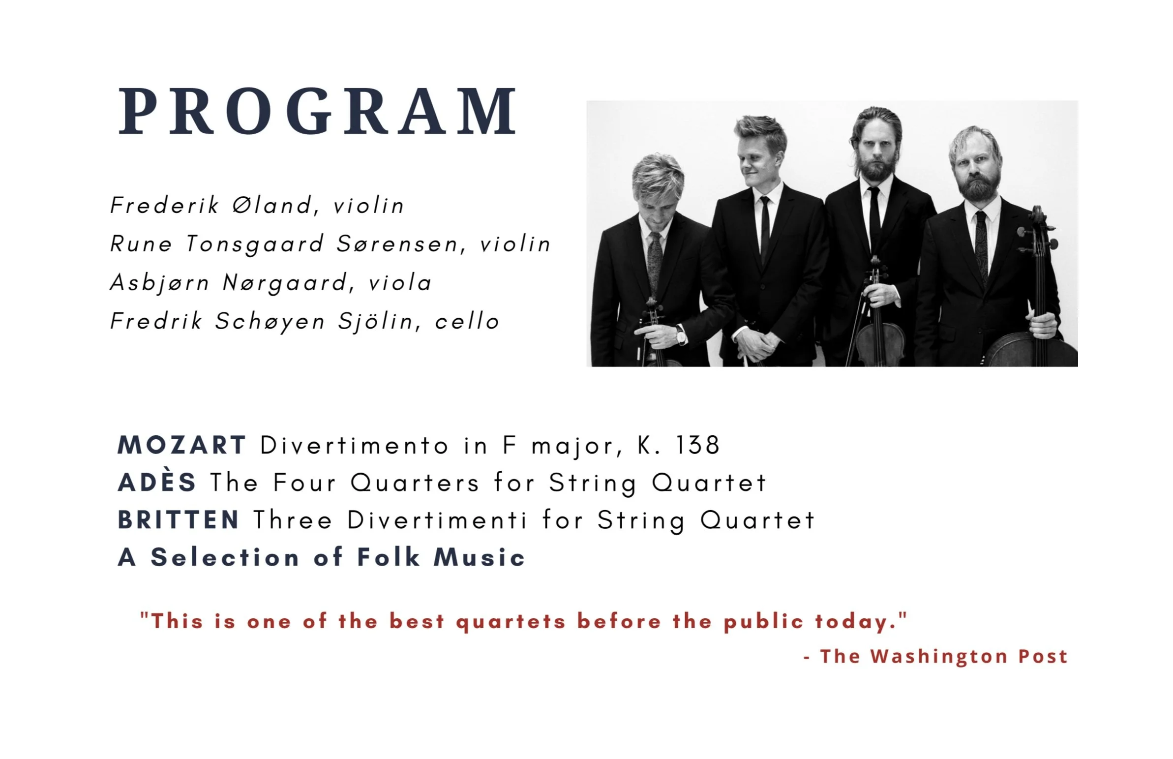 Chamber Music Society Concert 