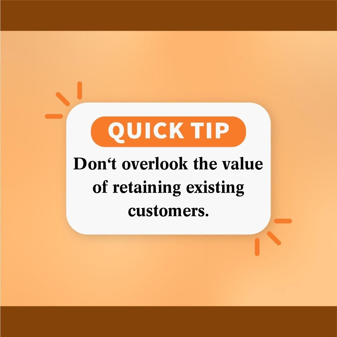 While acquiring new customers is important, don't overlook the value of retaining existing customers. Implement strategies to nurture customer relationships, provide excellent customer service, and incentivize repeat business. Loyal customers not onl