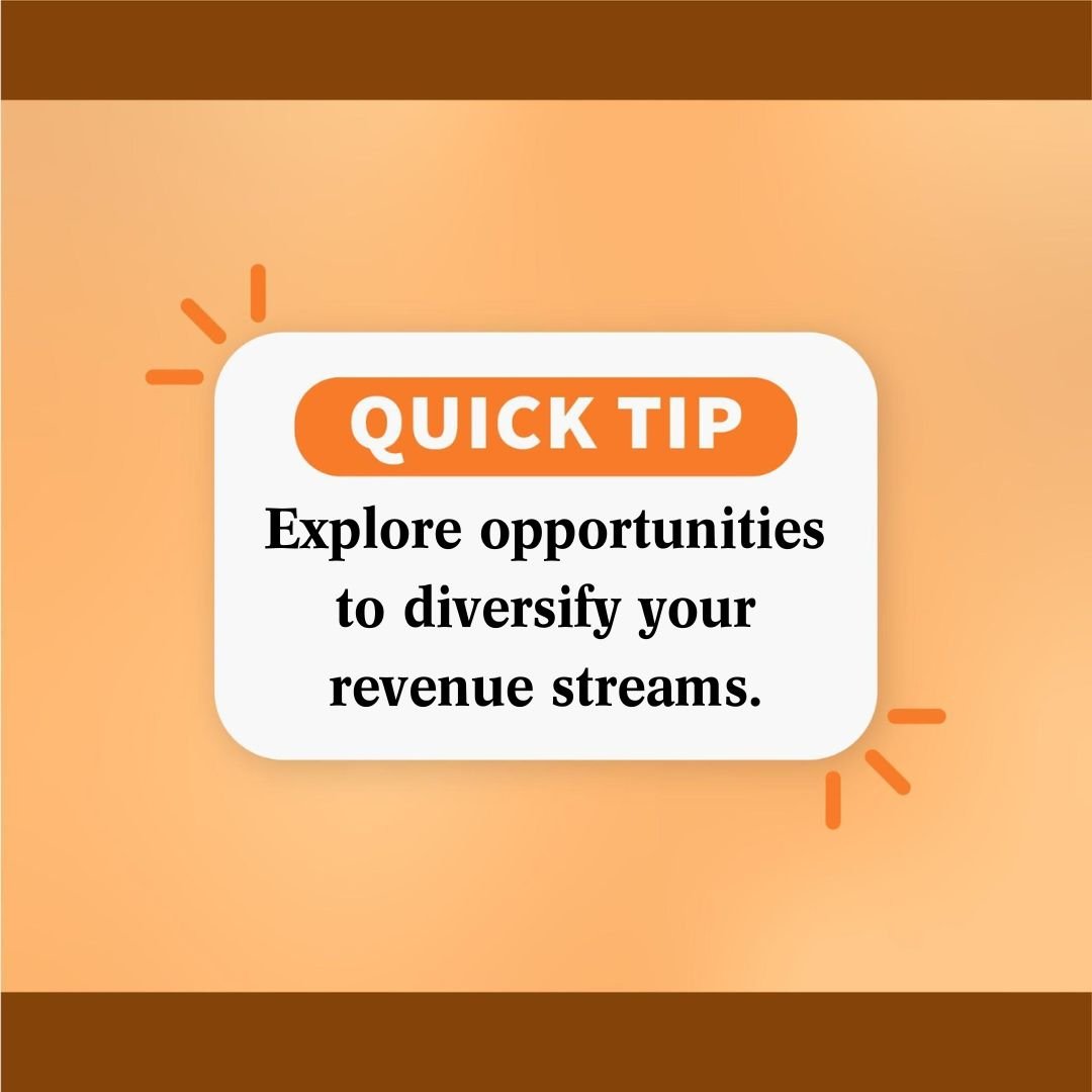 Identify new ways to bring various income streams into your organization and explore alternative strategies and services to boost financial stability!

Follow us for more business growth tips!