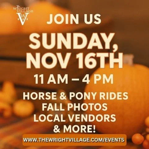 Join us on Sunday Nov 16th for The Wright Village 2nd Annual Harvest Marketplace + Open House! Don't miss out on local vendors, fall crafts, food, art, and an open house experience. See you there! 
We are official partners with Toys for Tots. Please 