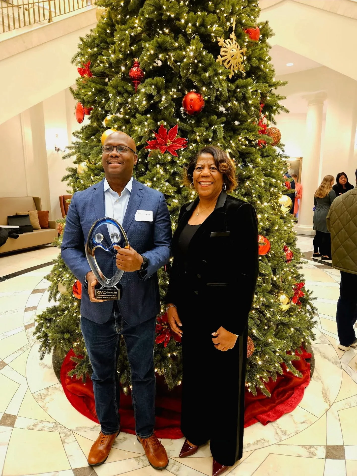 Help us celebrate our #Villager @energywisehvacsolutions honored with the Inaugural Capital Area Workforce Development 2025 Partner of the Year Award for their work with the @nextgenraleigh Training Program and Wake Local Reentry HVAC/R Training Prog