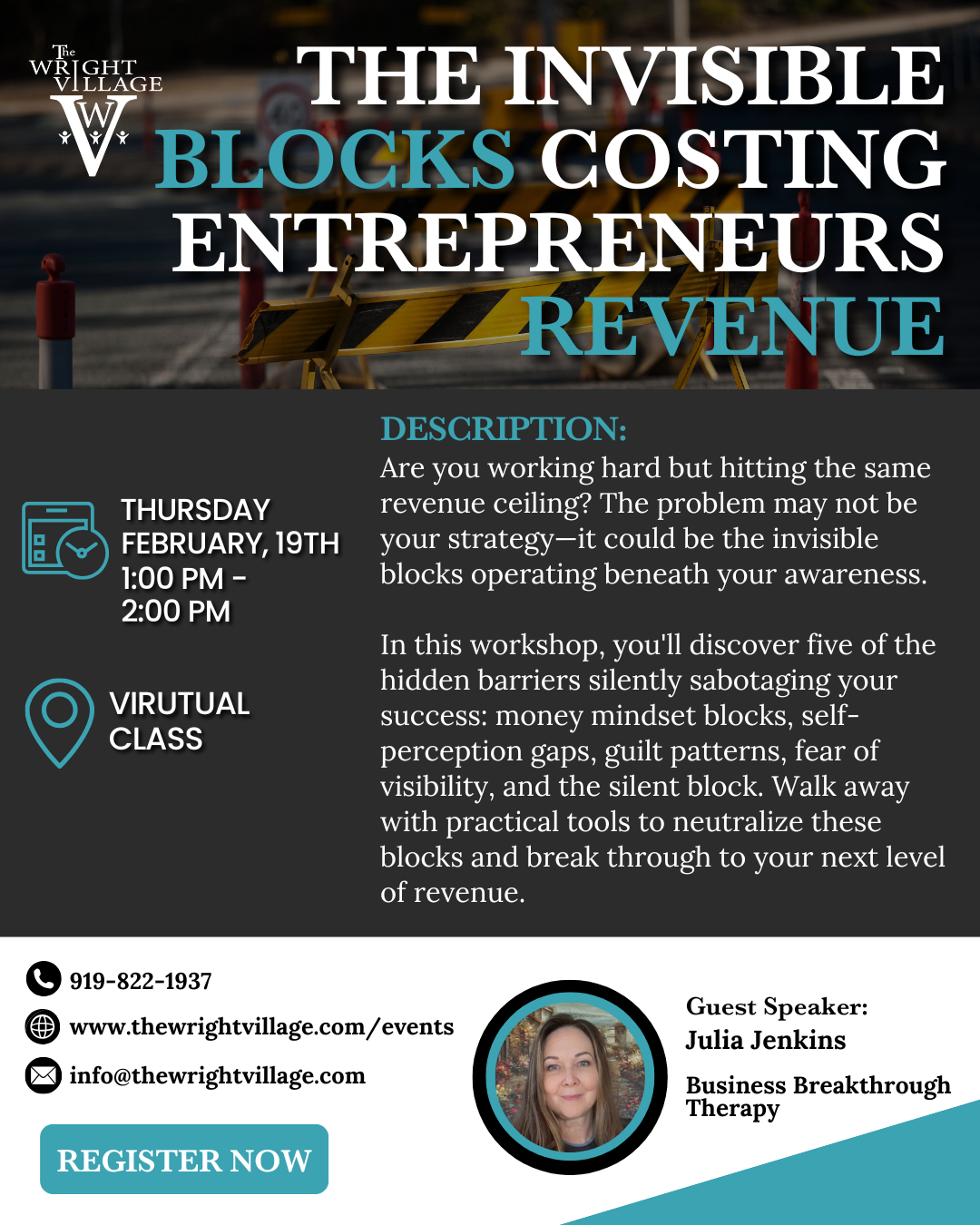 The Invisible Blocks Costing Entrepreneurs Revenue Workshop