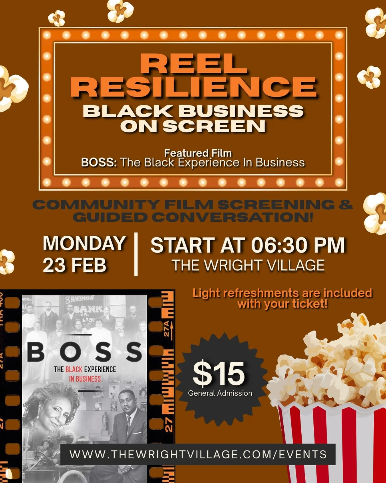 Join us for a community film 🎥 screening of &lsquo;BOSS: The Black Experience in Business&rsquo; spotlighting Black entrepreneurship, resilience, and the stories that keep us building, even when the odds aren&rsquo;t in our favor ‼️

But this isn&rs