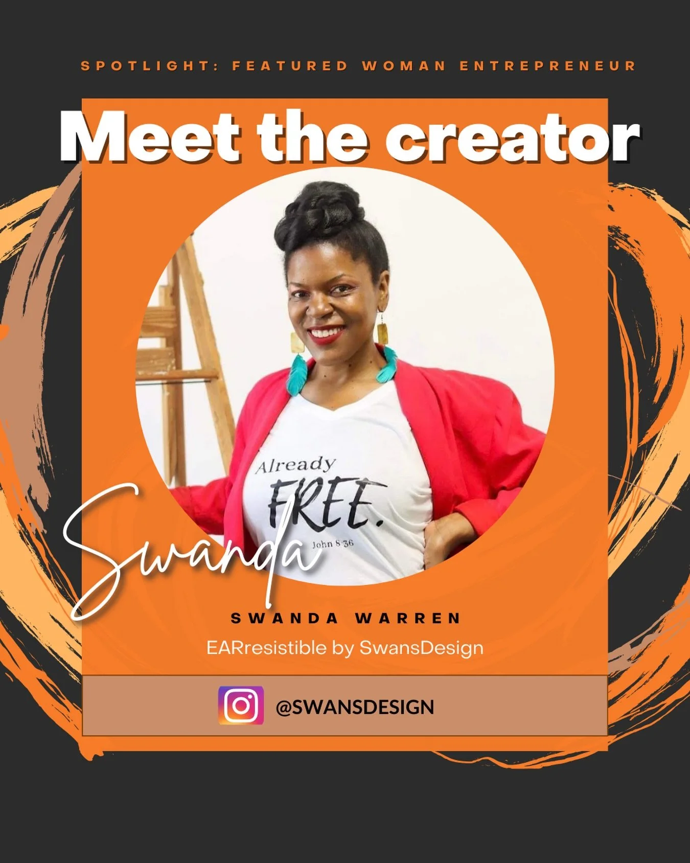 Swanda Warren of @swansdesign is a proud graduate of North Carolina Central University, where she earned a degree in Family and Consumer Sciences with a concentration in Child Development and Family Relations, and the University of North Carolina at 