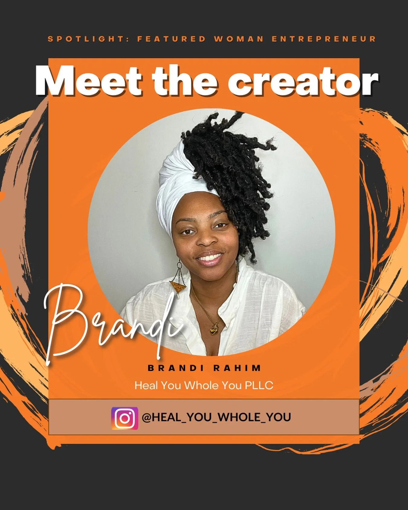 Brandi C. Rahim, LCSW, is the founder of @heal_you_whole_you &mdash;a Black woman-owned wellness practice serving Raleigh/Durham. 🏗️

Brandi blends clinical therapy, somatic healing (including EMDR), Reiki, and intuitive care to help BIPOC clients b