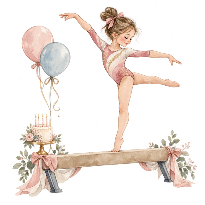 Gymnastics Birthday Party