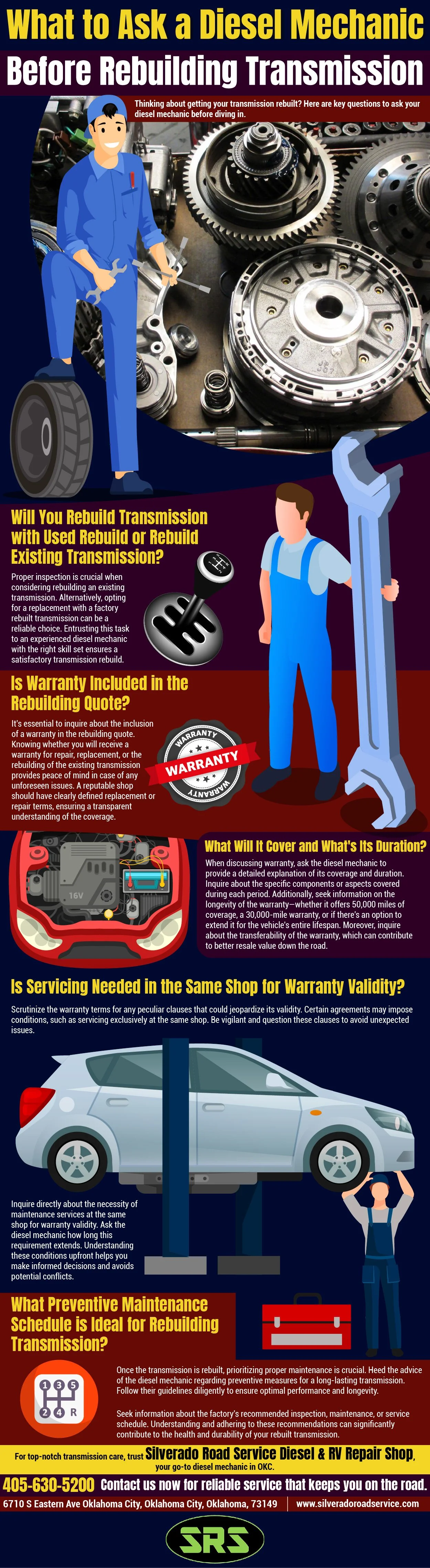 What To Ask A Diesel Mechanic Before Rebuilding Transmission?