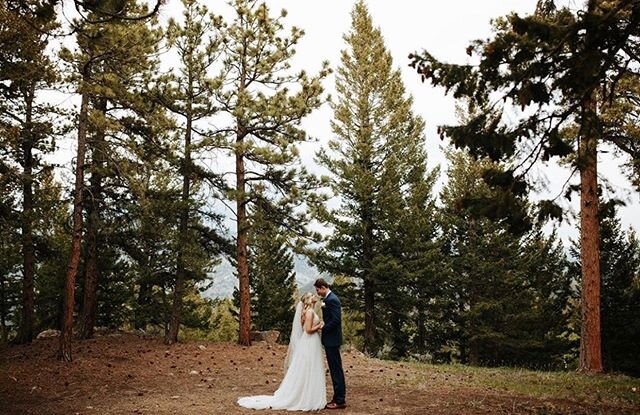 Hallie + Connor made the most out of their situation when they had to postpone their May wedding. They gathered their photographers and immediate family and headed up to Estes Park to exchange vows. They were able to get married on their original dat