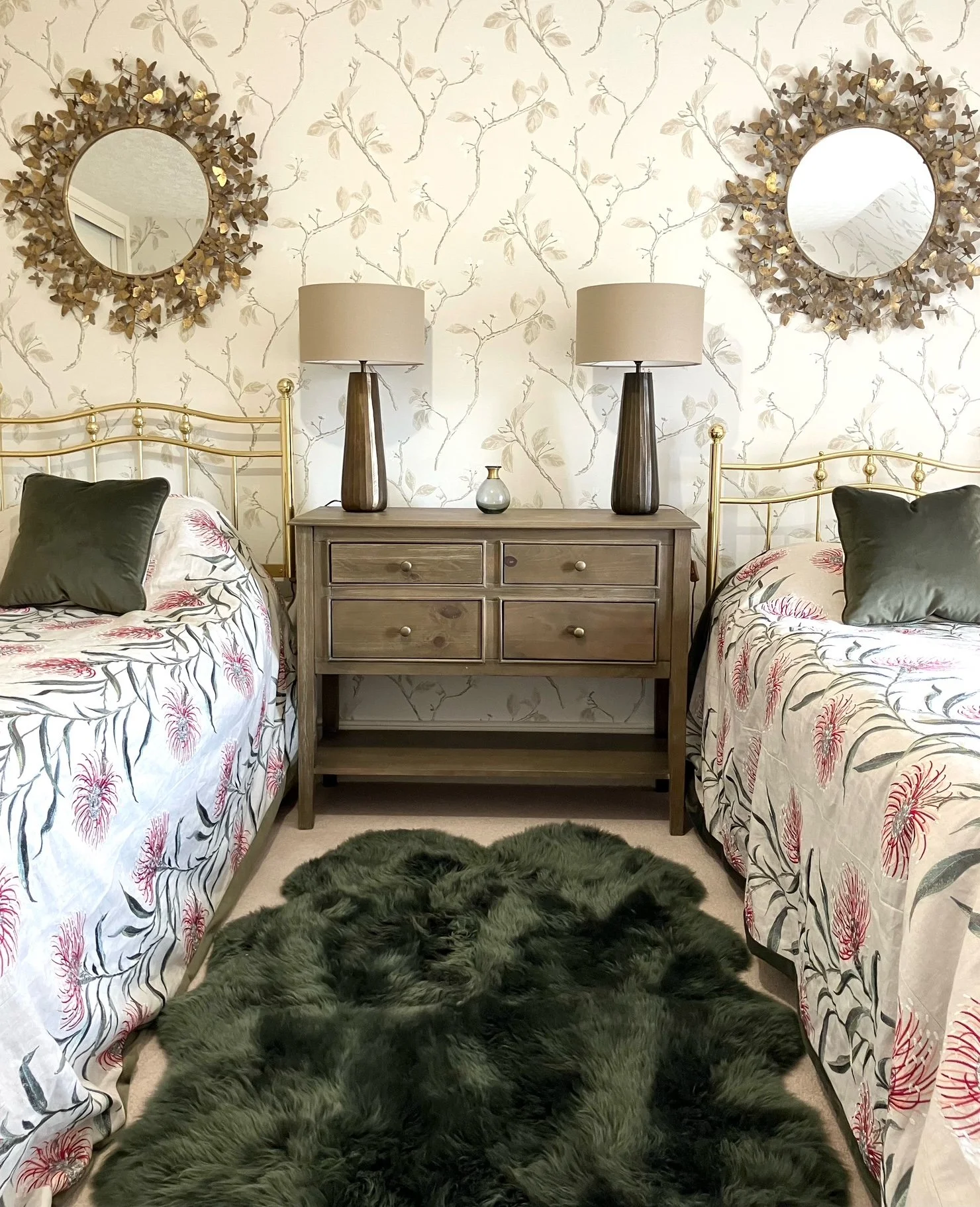 Country cottage guest bedroom