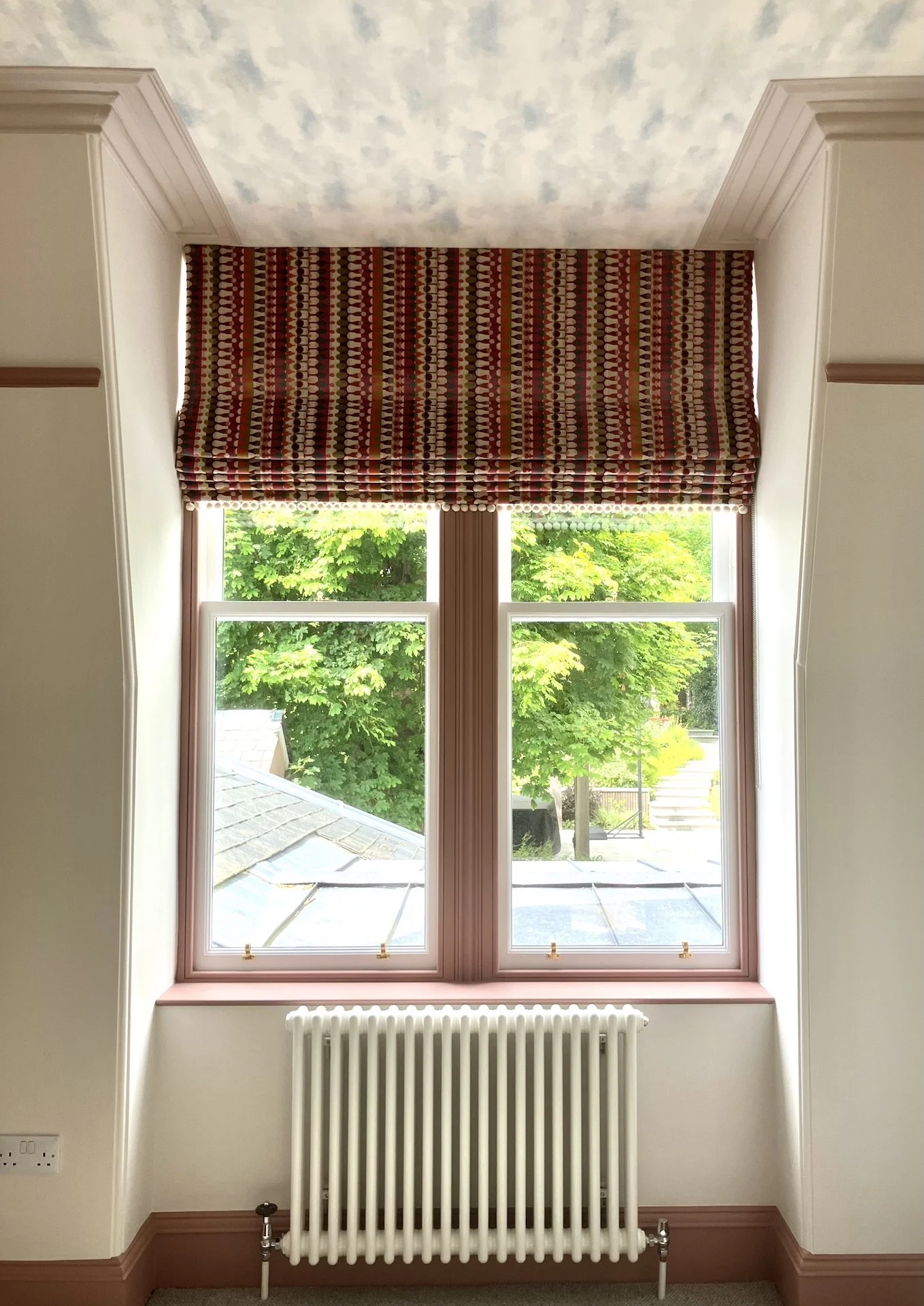 Children's bedroom, cloud wallpaper