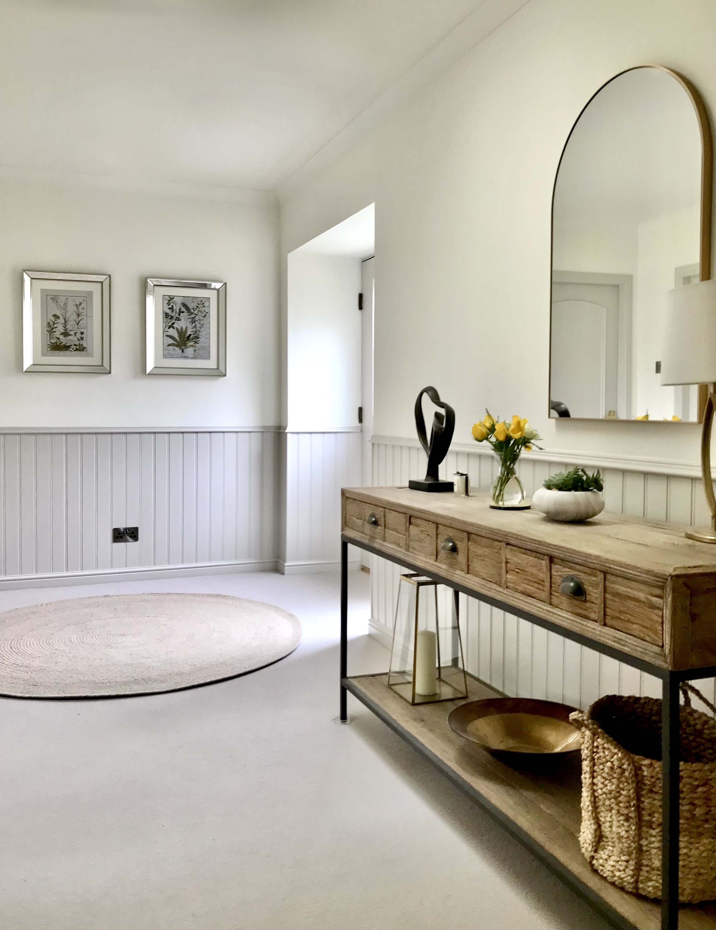 Rural family home entrance hall