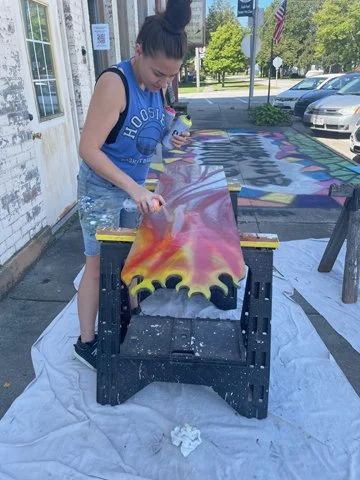 rossford mosaic spray painting