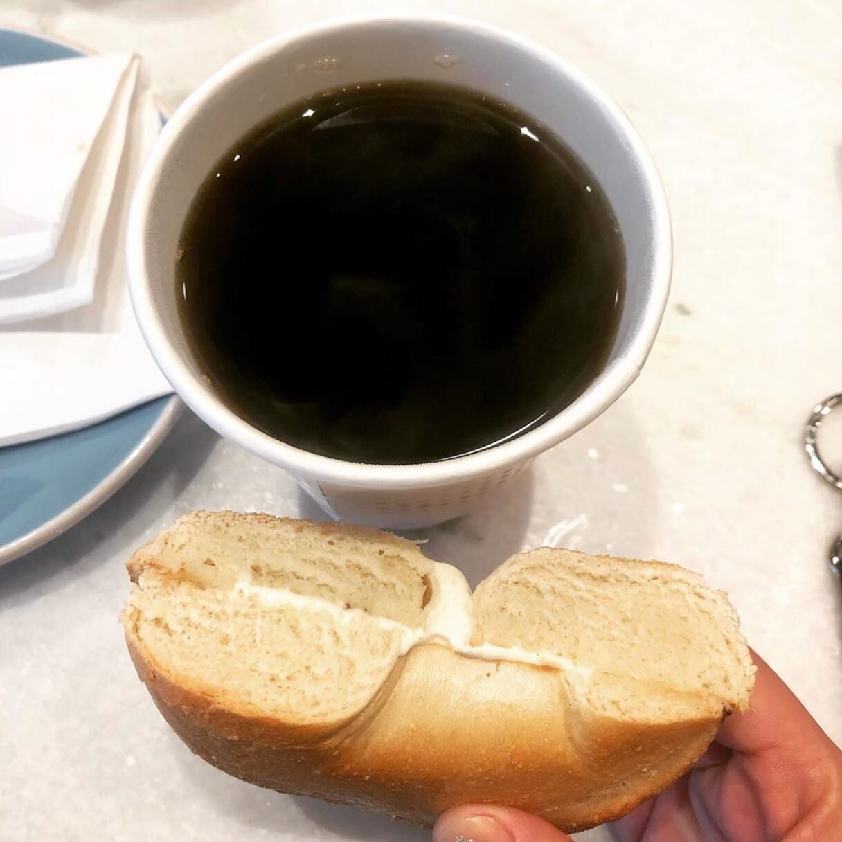 Start your day off on the right foot with the perfect coffee + bagel. We are serving up coffee from local purveyor @vigilantecoffee and bagels from our partner shop @bethesdabagels. Visit us at 425 I Street NW, we&rsquo;re open until 8pm! ☕️ ☕️☕️ #ch
