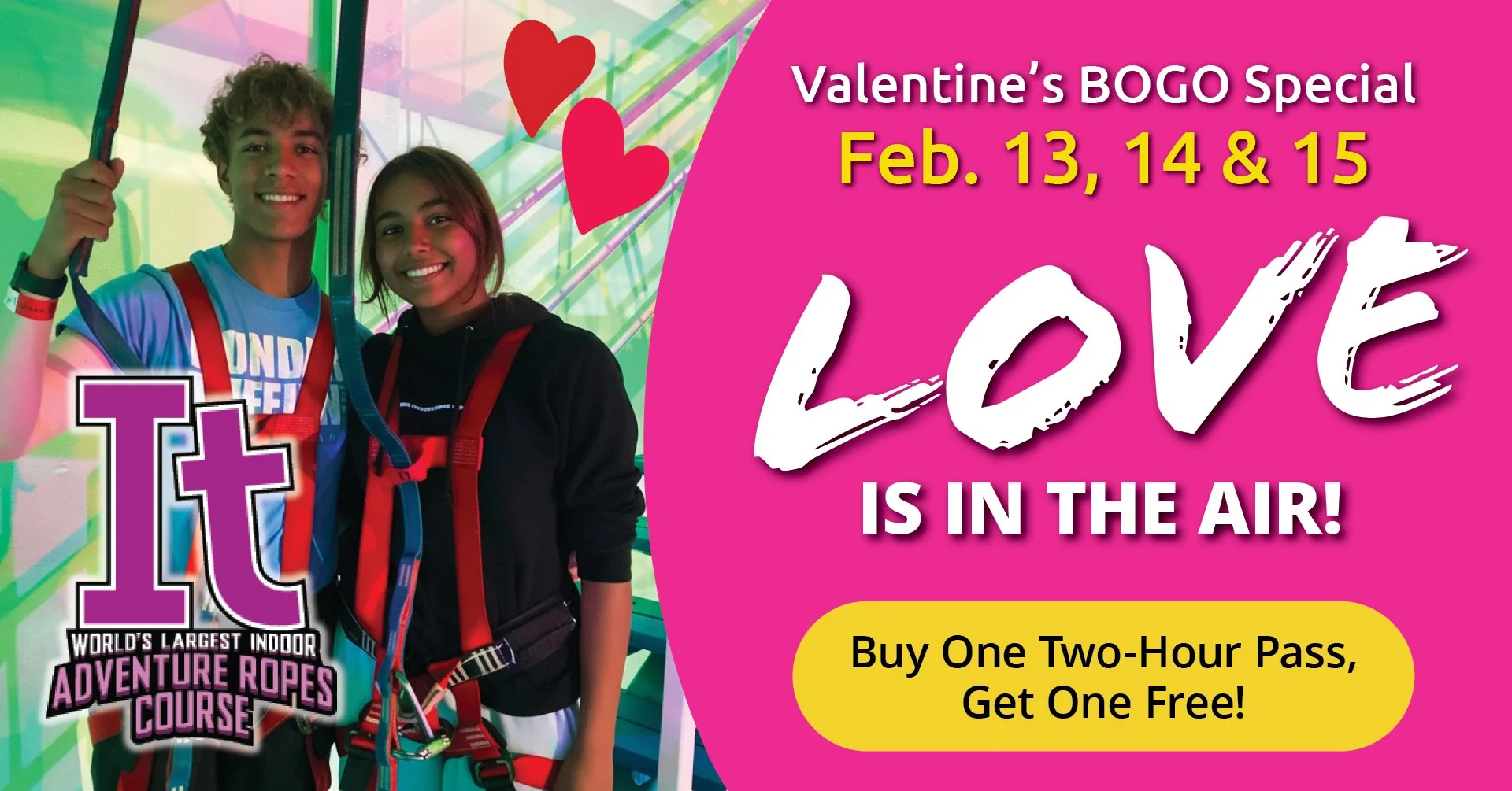 Valentines Deal It Adventure Ropes Course