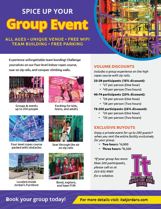 It Adventure Ropes Course Group Pricing