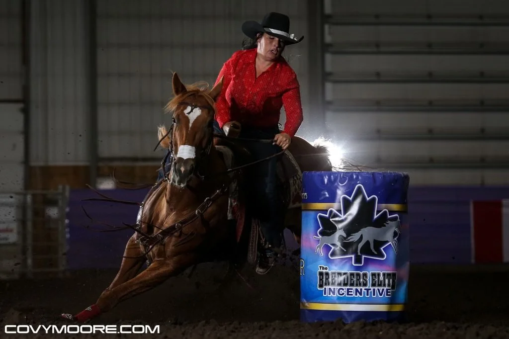 Robyn Hoover and Perks of Crime, BEI Sweepstakes Futurity Champions.
