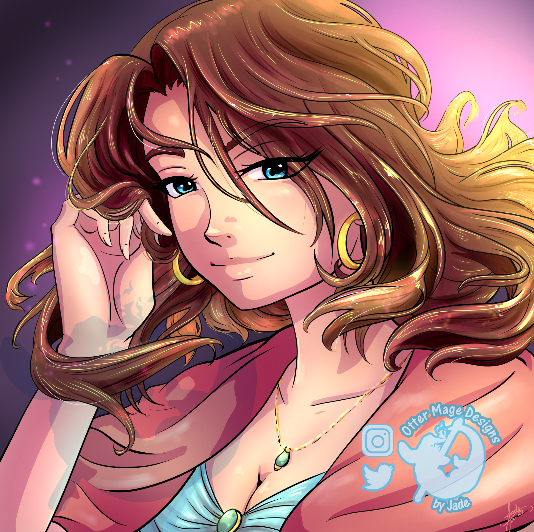 Pretty in Pink Portrait Profile Pic (2022)