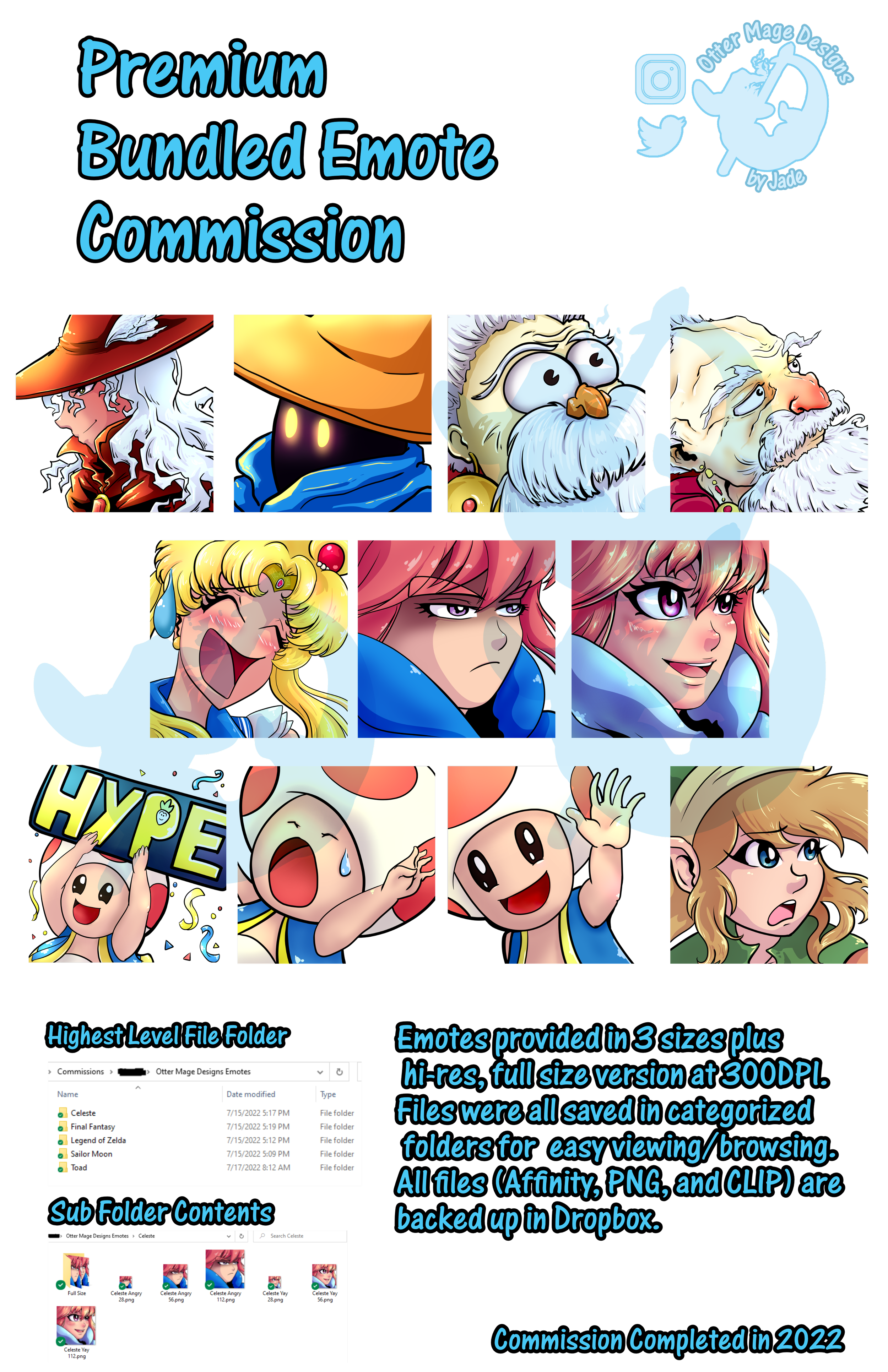 Emote Bundle Commission (10+ bonus)