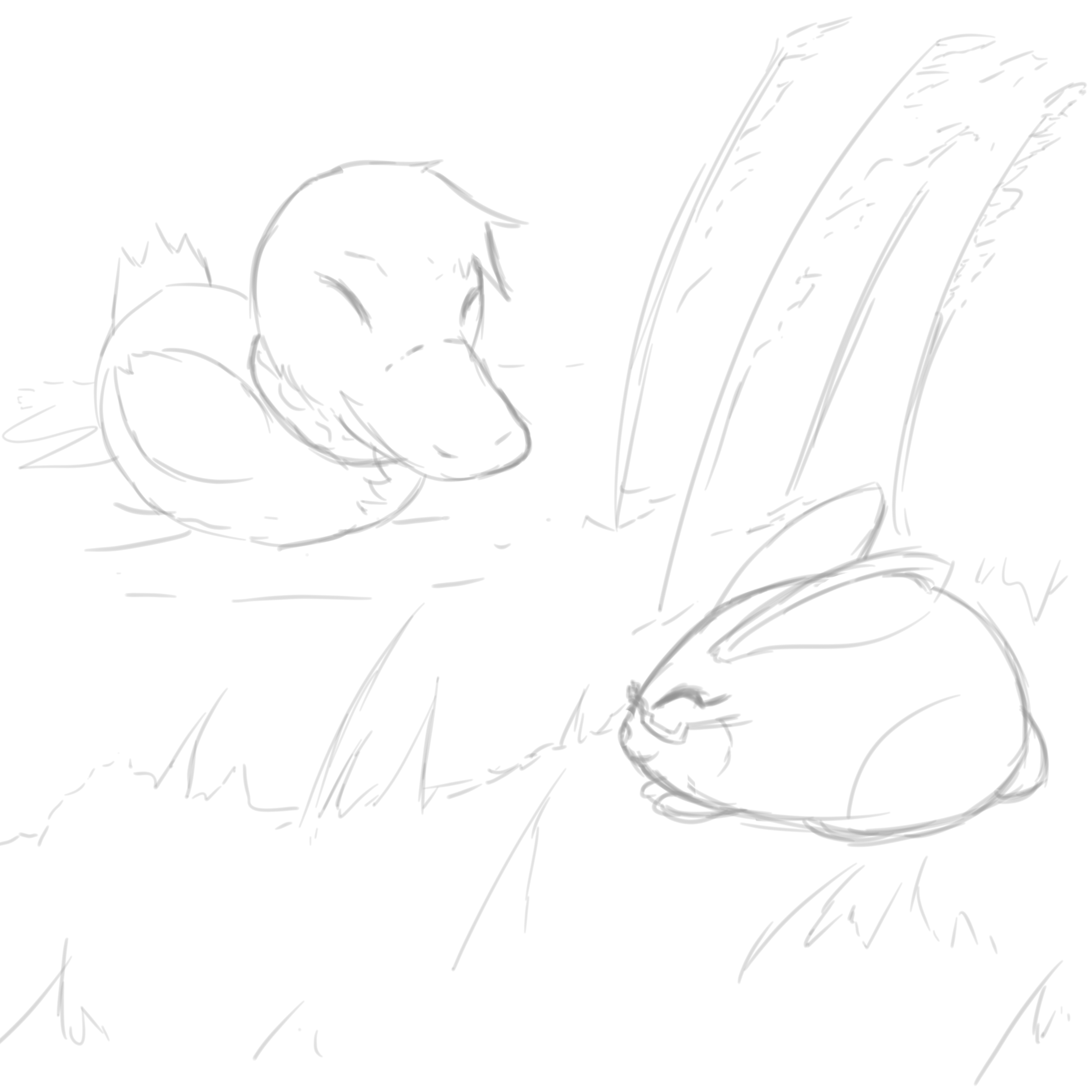 Duck and Bunny OCs.png