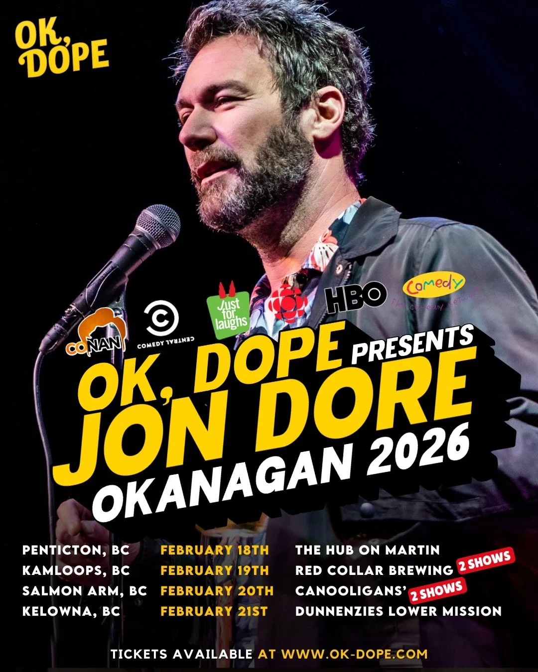 OK, DOPE Presents JON DORE live at RCB &amp; Gin Lane