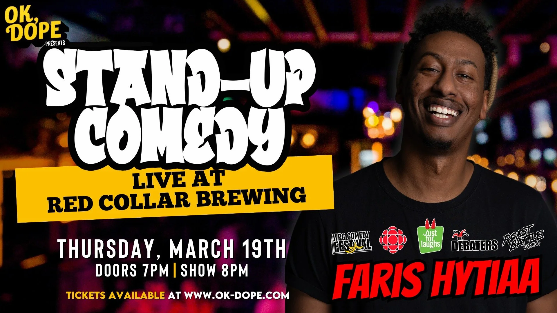 OK, DOPE Presents FARIS HYTIAA live at RCB &amp; Gin Lane