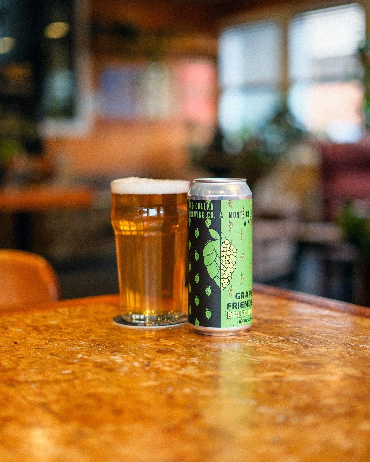 Friday AND a new IPA!? What is this, our birthday!?

(It's not, but our birthday is coming up and you're invited to our bday party on November 6th.)

We are super exited to have Grape Friends Brut IPA back in cans and on draught! Grape Friends is mad