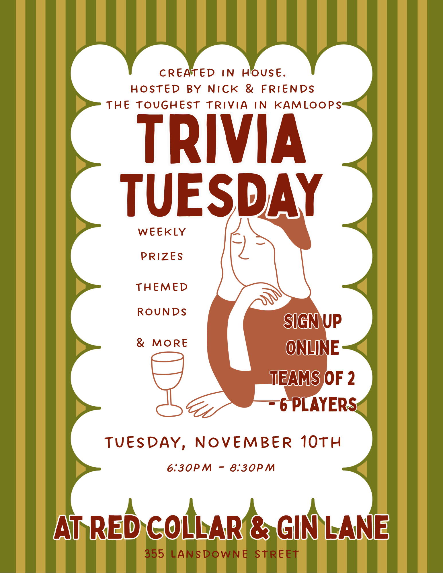 Trivia Sign Up & Reservation Fee | Nov 10/2026