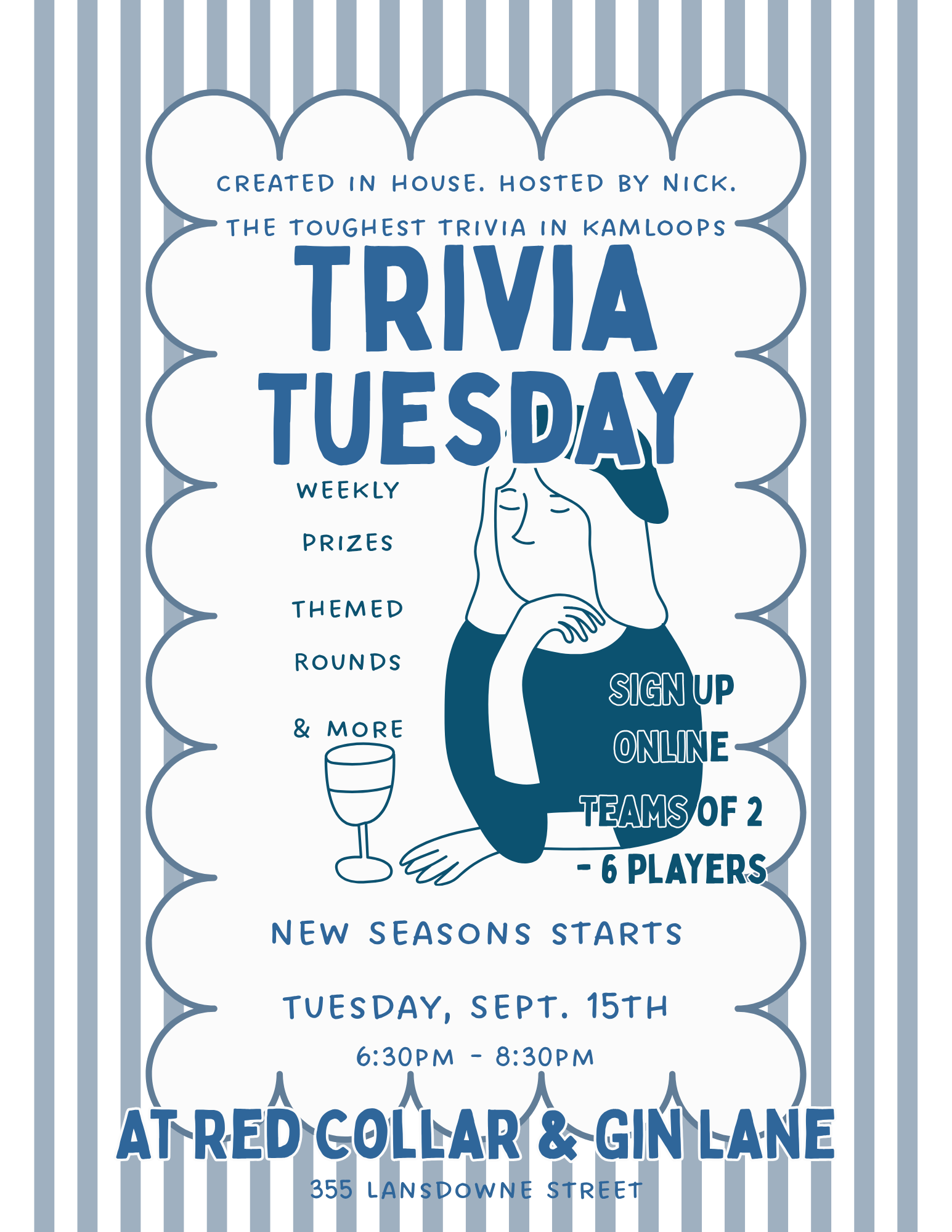 Trivia Sign Up & Reservation Fee | Sept 15/2026
