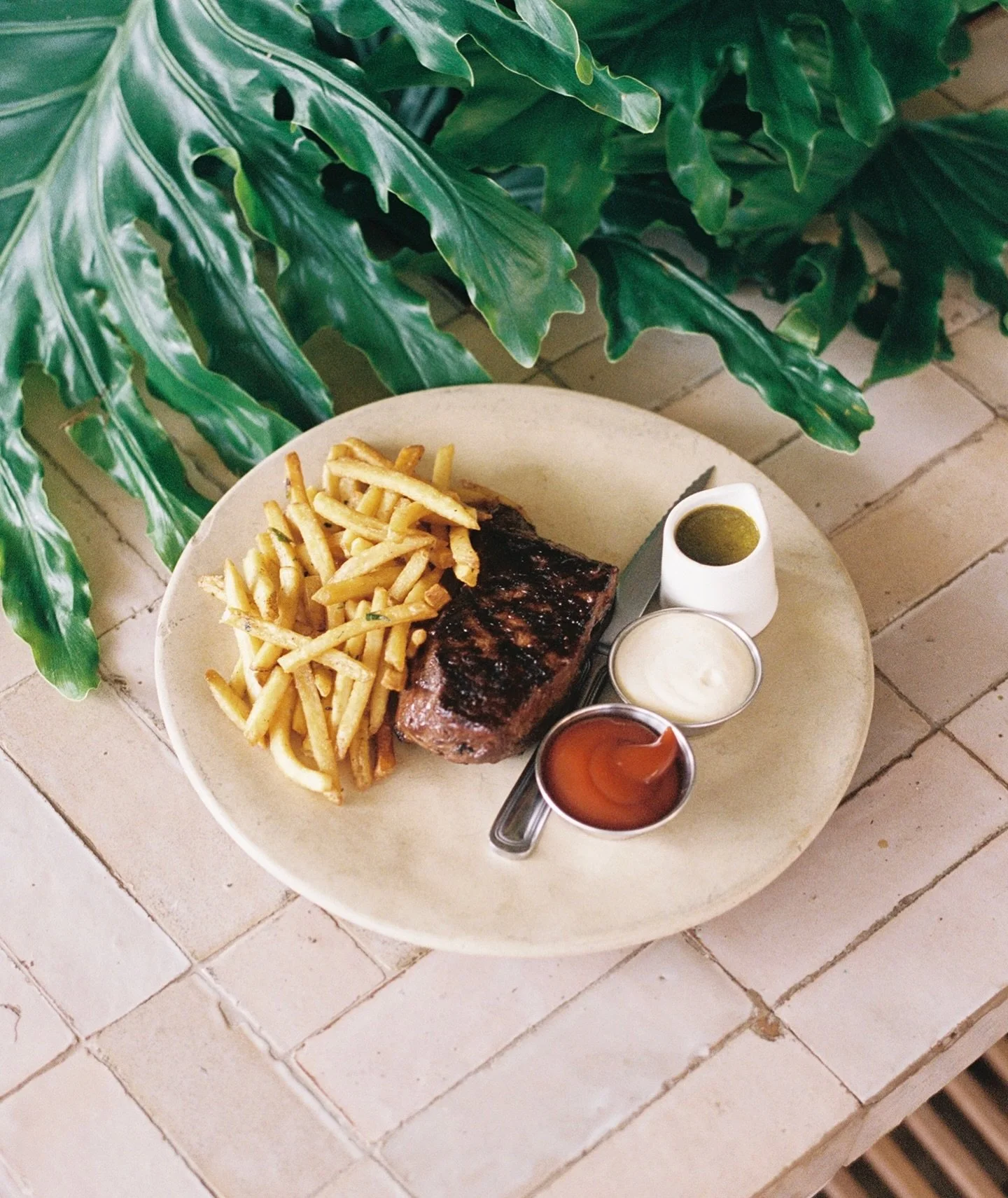 Dinner plans solved. Australian wagyu sirloin, golden fries kissed with rosemary &amp; chimichurri on standby. Our Steak Frites know exactly what they&rsquo;re doing.