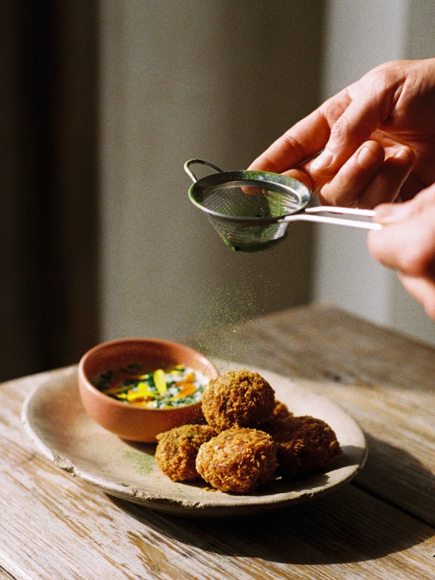 swipe to add dusting✨ Fish Croquettes now on the menu xx