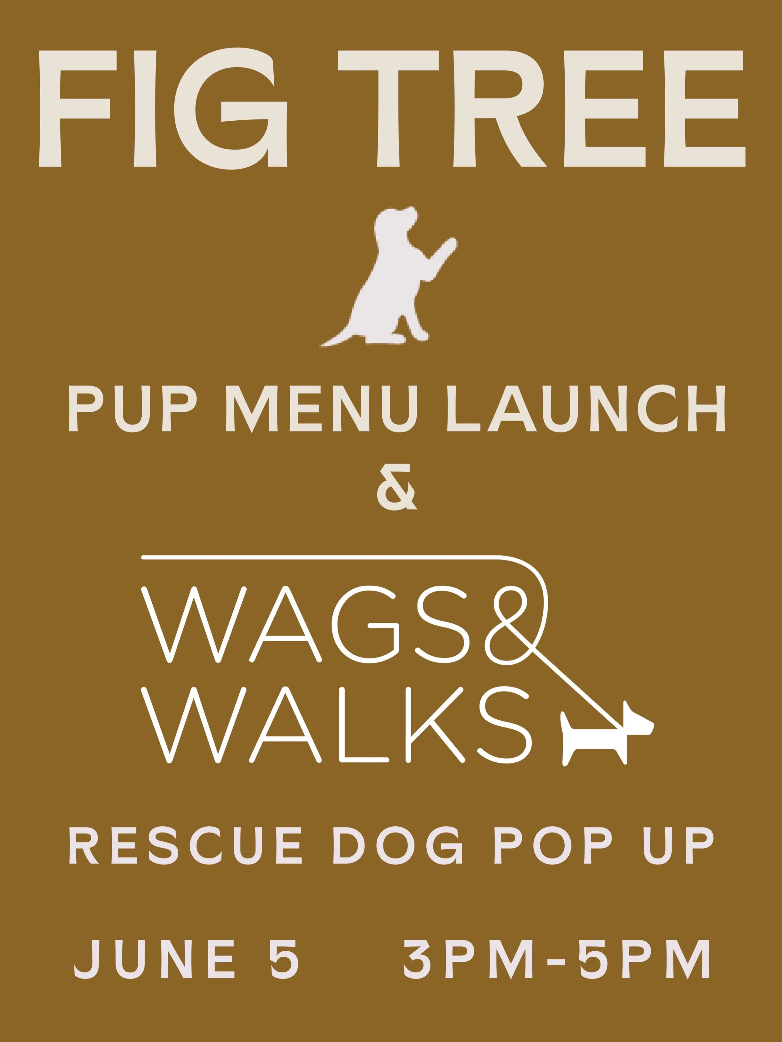 🐾Join us Friday, June 5 from 3&ndash;5pm as we officially launch our new Pup Menu with @wagsandwalks 

Free house made dog biscuits. Rescue pup meet &amp; greets. Neighborhood dog interviews.

Best of all, Wags &amp; Walks will be bringing some incr