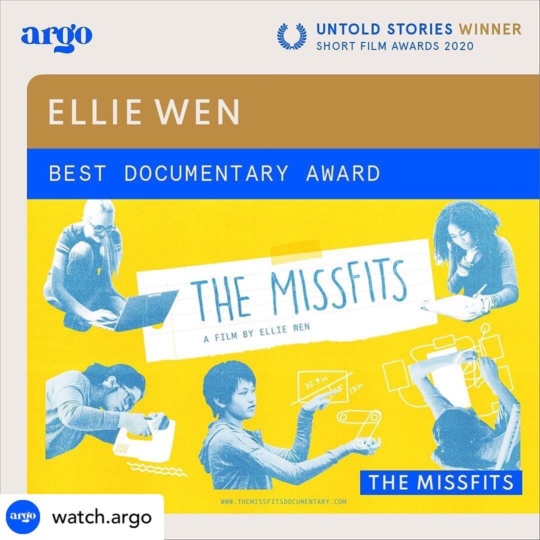 Thank you @watch.argo for awarding The Missfits the Best Documentary Award in the Untold Stories short film competition! We are so grateful for the recognition! Be sure to check out all the award winners and more amazing short films on the @watch.arg