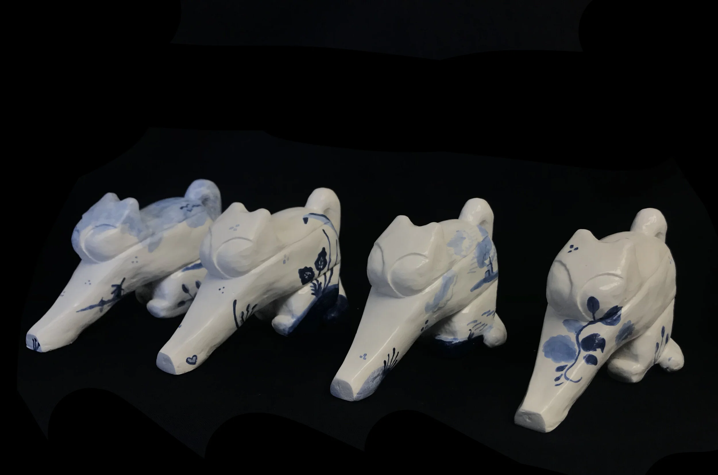 Plaster casting from a silicone mold I made. Winter 2020