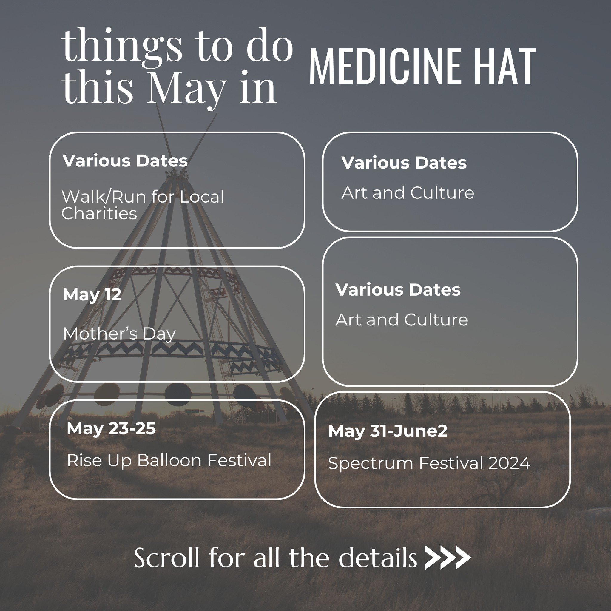 📅 Hit Save and Share, This Is Your Guide To Events in Medicine Hat This Month!!
🌟 Get ready for a bustling month filled with community spirit and vibrant culture! 🎈 Don't miss out on various Charity Walks/Runs for a good cause, immerse yourself in