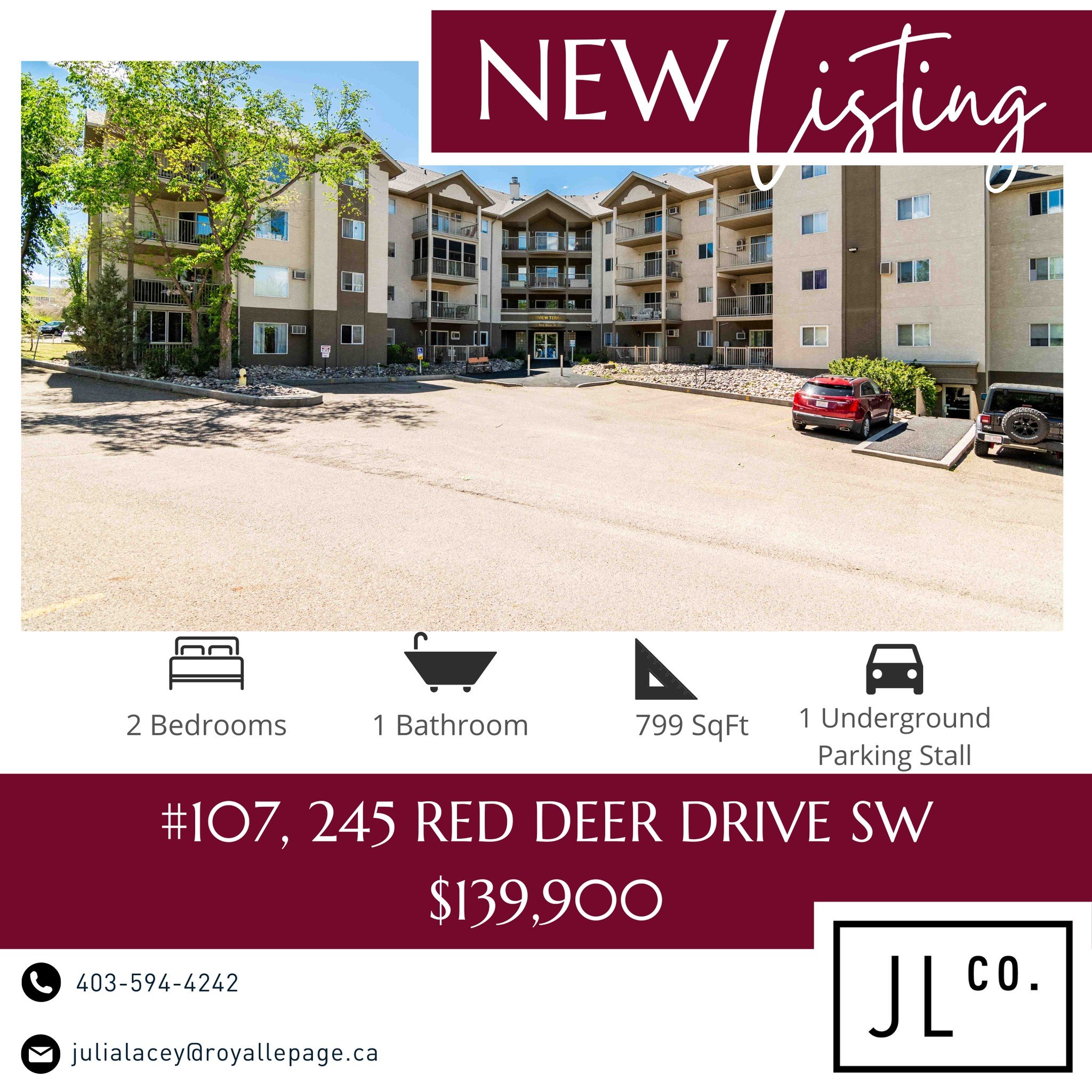 New Listing!!
Welcome to Riverview Terrace! This 799 sq. ft., 2-bedroom, 1-bathroom condo offers the perfect blend of convenience and comfort. Centrally located near the hospital, you can reach any part of Medicine Hat within minutes. As you enter, y