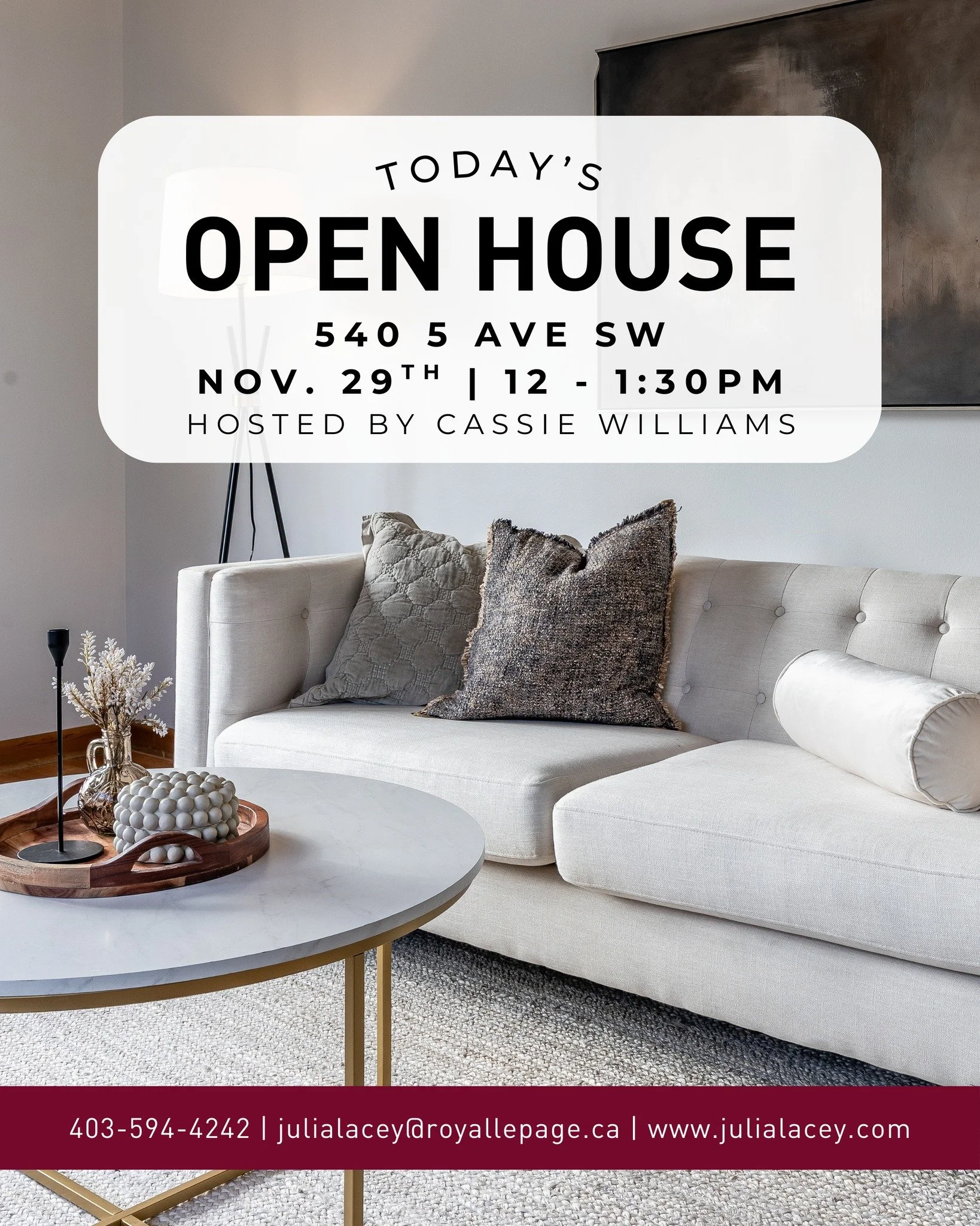 🏡OPEN HOUSE TODAY🏡
Saturday, Nov 29 | 12&ndash;1:30 PM
540 5 Ave SW
Come take a peek! 
Hosted by Cassie Williams 

#openhouse #Openhousetoday #medicinehatopenhouse
