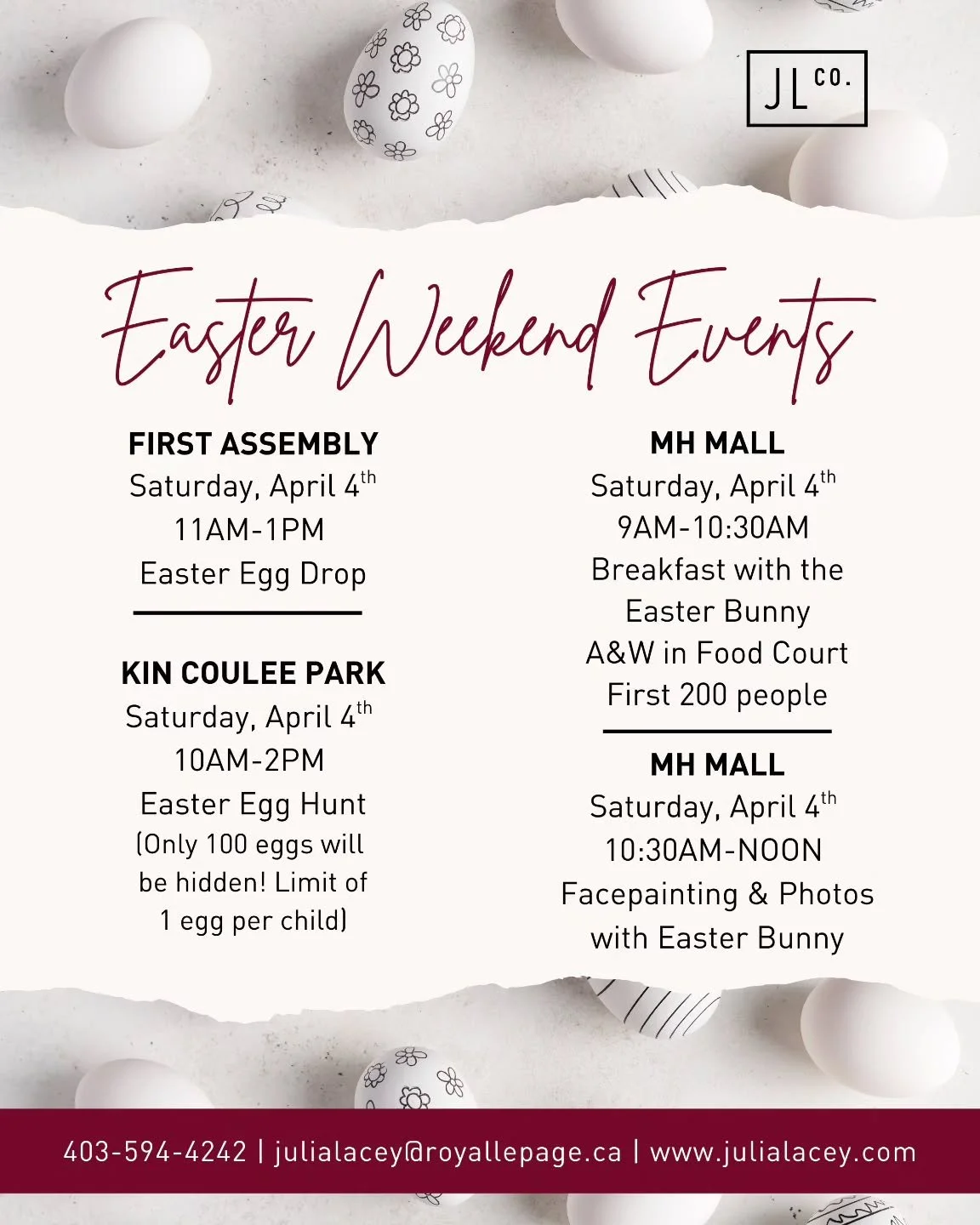 Easter long weekend is officially here! 🐰🌷
If you&rsquo;re looking for something fun to do with the kiddos this Saturday in Medicine Hat, here are a few events worth checking out.