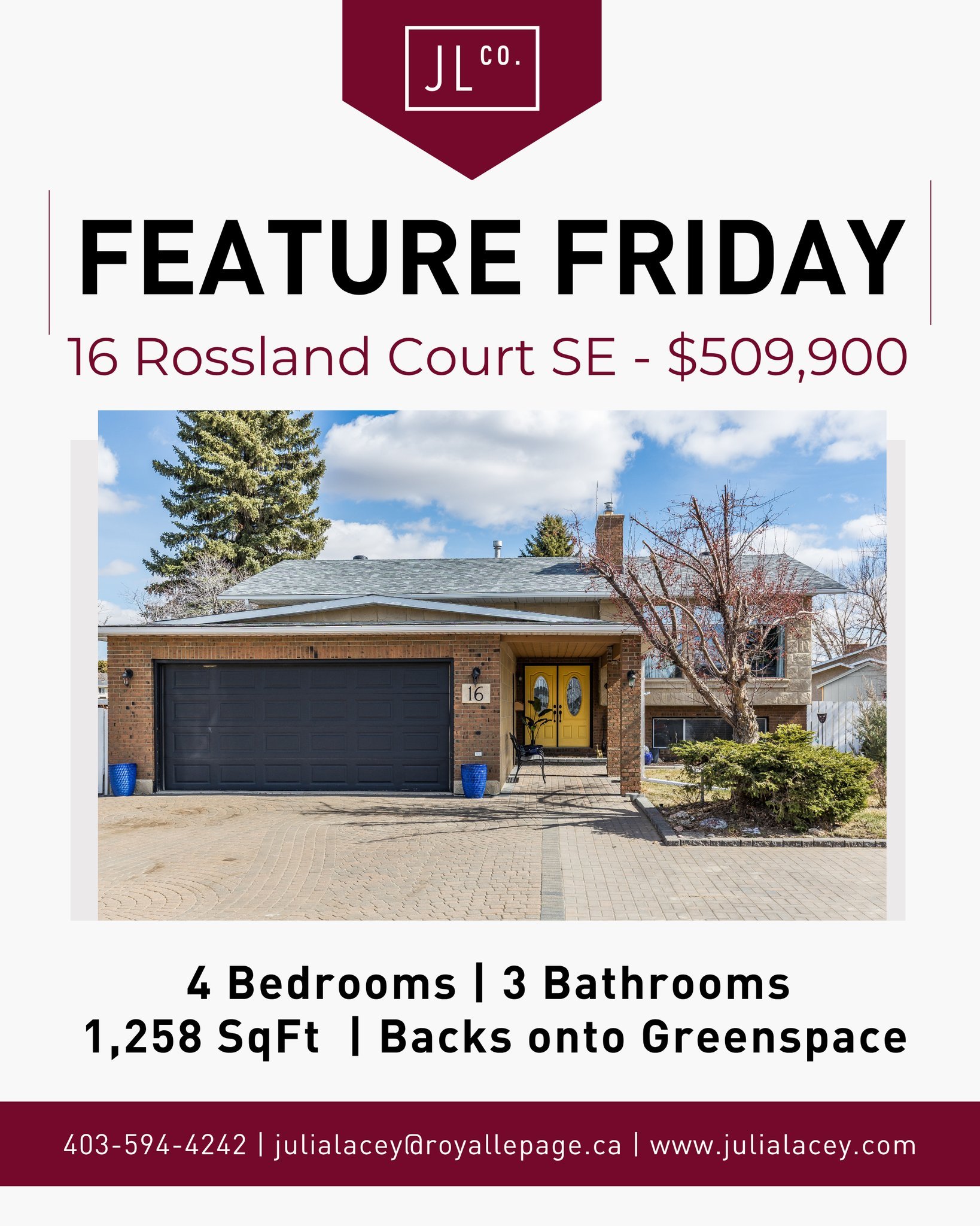 ✨ Feature Friday ✨

This Rossglen home checks all the boxes ✔️
&bull; 4 bedrooms + 3 full bathrooms
&bull; Fully renovated kitchen with a massive island &amp; gas stove
&bull; Bright open-concept living with large windows
&bull; Private backyard back