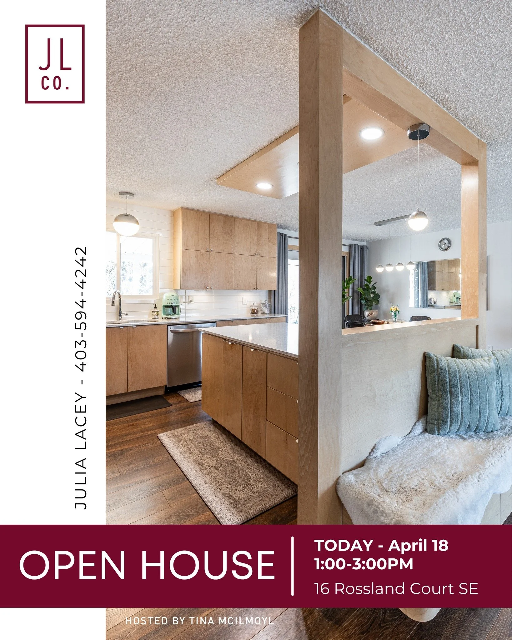 🏡 OPEN HOUSE TODAY 🏡
Saturday, April 18
1:00 &ndash; 3:00 PM
Hosted by Tina McIlmoyl

Stop by and see this beautiful home in person!
